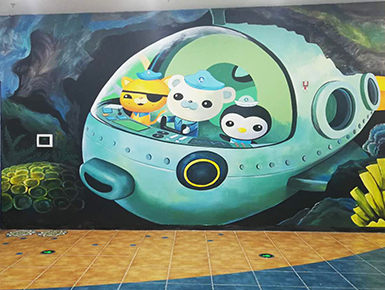 墻面彩繪展示
